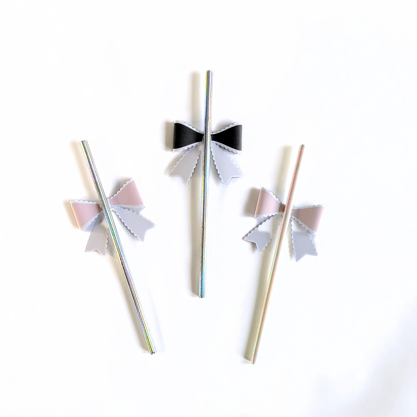 š Bow Topper Paper Straws ā Set of 10