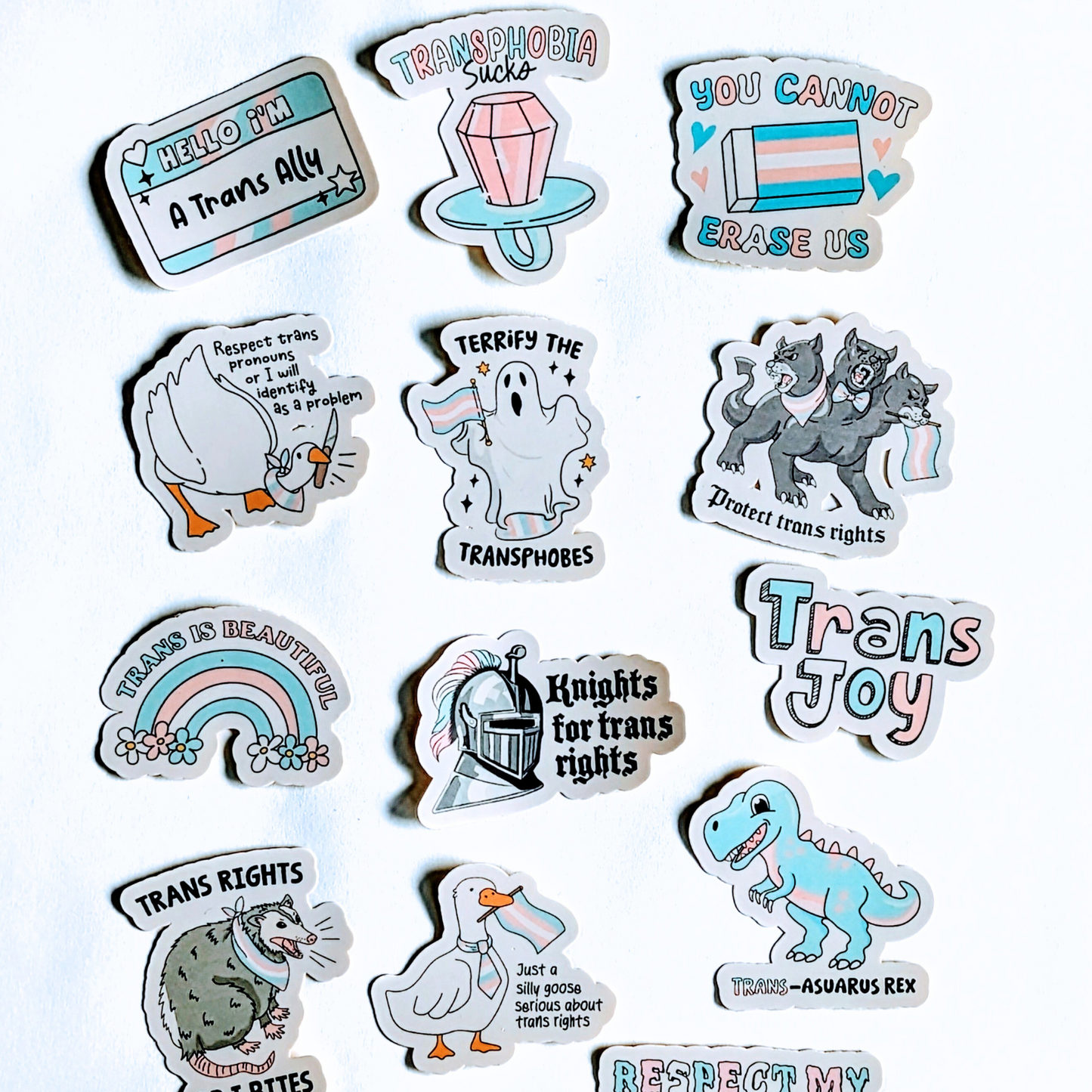 🌈 Trans Pride Sticker Pack – Celebrate Identity