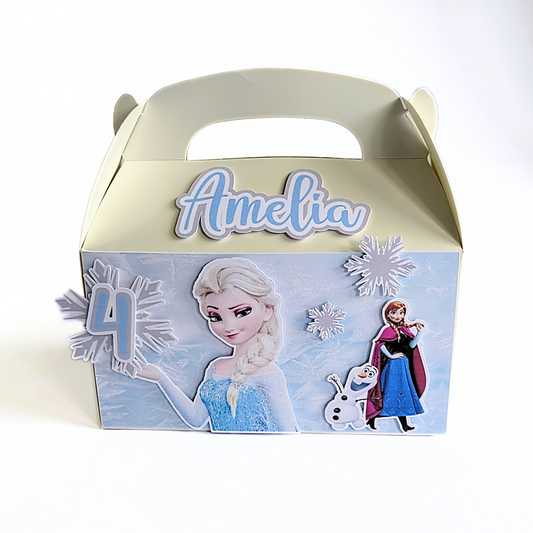 ❄️ Personalised Ice Princess Party Boxes – Set of 10