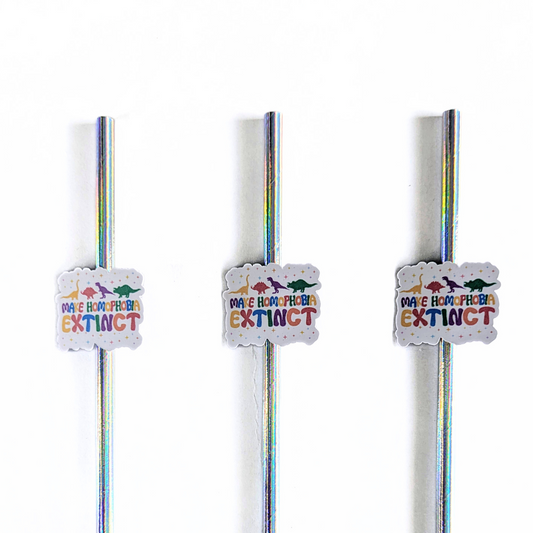 Make Homophobia Extinct Straws