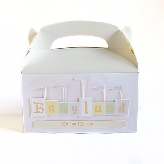 🎈 Personalised “Babyland” Party Boxes – Set of 10
