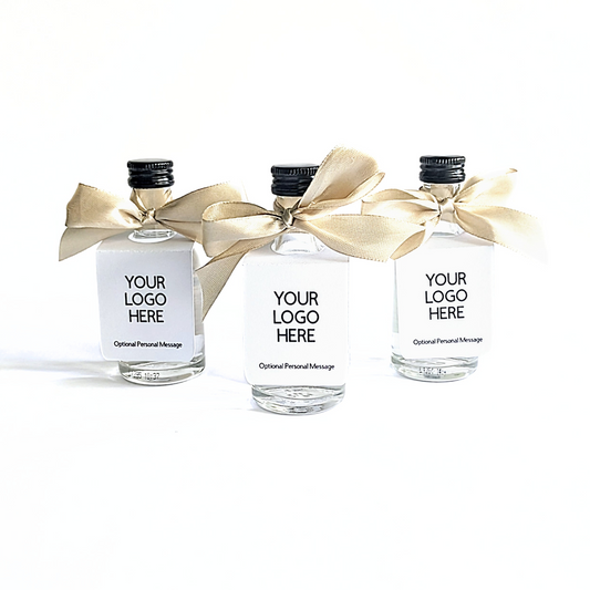 🍾 Custom Logo / Branding – Mini Bottle Tags (Set of 10)