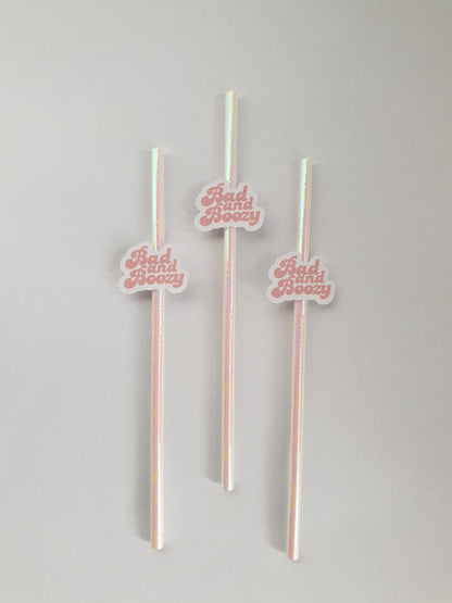 Bad and Boozy Hen Party Straws | Set of 10 | Fun Bachelorette Cocktail Accessories