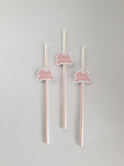 Bad and Boozy Hen Party Straws | Set of 10 | Fun Bachelorette Cocktail Accessories