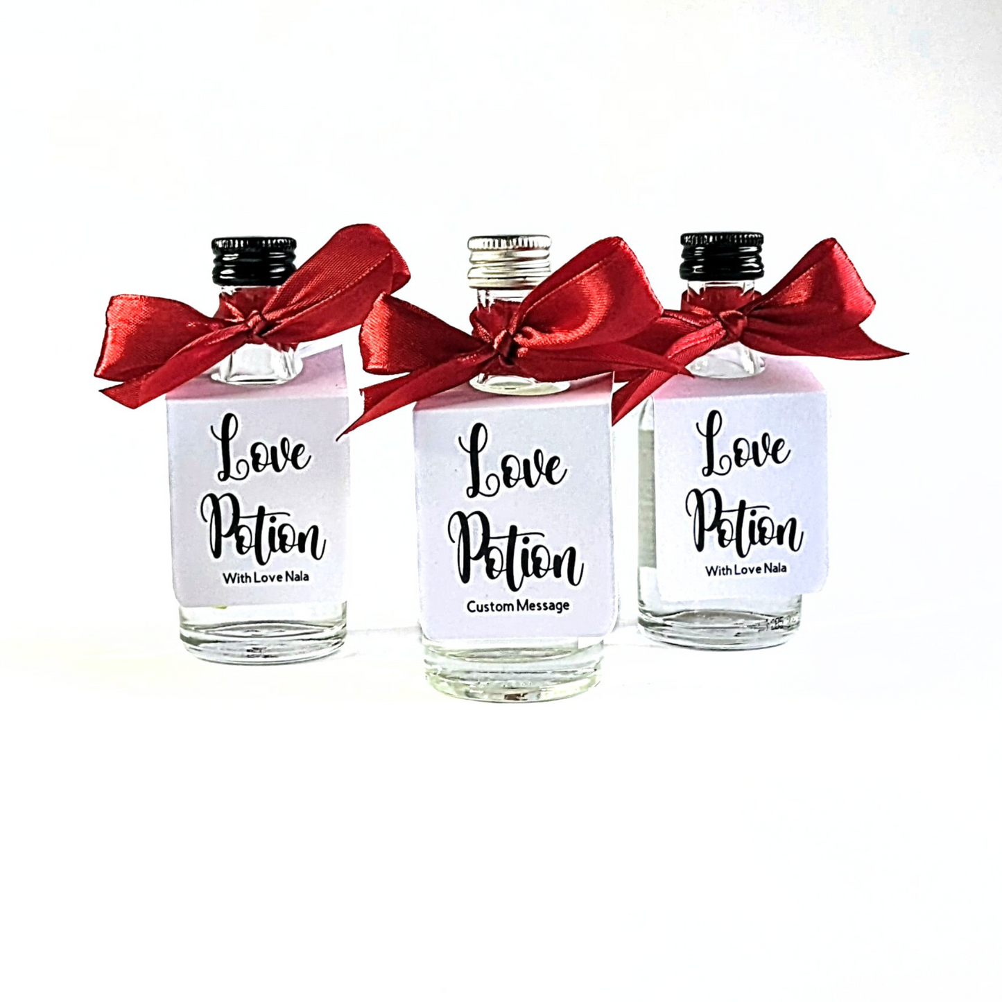 🍾 Love Potion – Mini Bottle Tags (Set of 10)