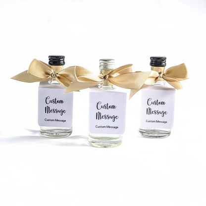 🍾 Custom Message – Mini Bottle Tags (Set of 10)