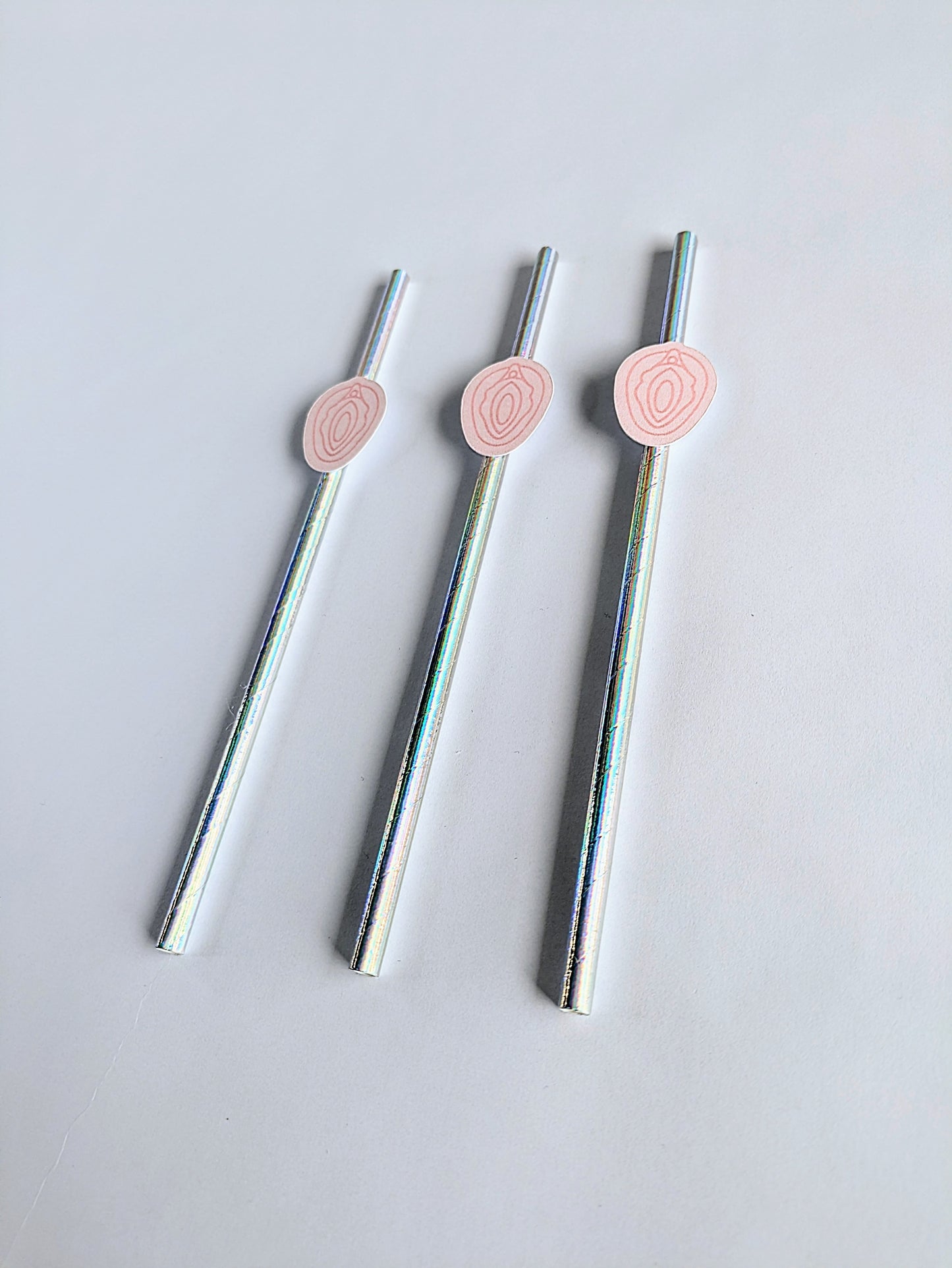 Vulva Hen Party Straws – Pink Design | Set of 10 | Funny Bachelorette Drink Decor